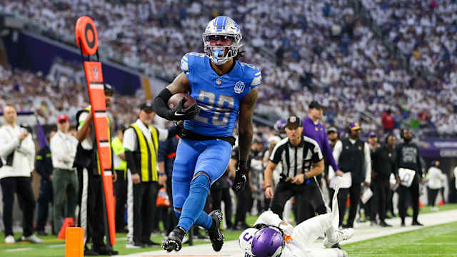 Detroit Lions running back Jahmyr Gibbs